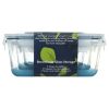 Set of 3 Glass Nestable Food Storage Containers - Navy