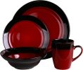 Elama Tanizia 16 Piece High Gloss Dinnerware Set