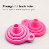 1PCS Red Multifunctional Silicone Funnel Mini Convenient Kitchen Folding And Sub Packaging Tools Kitchen Supplies