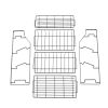 Black Four Tier Kitchen Seasoning Storage Rack Counter Organizer Spice Rack Shelf for Seasoning Jars,Spice Jars Sauce Bottles KJZWJ018-4HEI YF