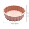 1pc Silicone Charlotte Cake Pan; Reusable Round Baking Molds For Strawberry Shortcake Cheesecake Brownie Tart Pie; 7.68*2.4in