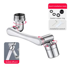 1080Â° Rotatable Filter Faucet Spray Head Wash Basin Faucet Extender Adapter Anti-Splash Kitchen Tap Extend Bathroom Accessories (Color: 1080 Single Mode)