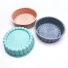 1pc Silicone Charlotte Cake Pan; Reusable Round Baking Molds For Strawberry Shortcake Cheesecake Brownie Tart Pie; 7.68*2.4in